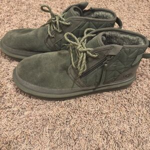 Men's Green Ugg Quilted Ankle Boots